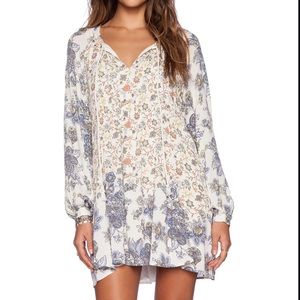 Free People Lucky Loosey Floral Boho Dress